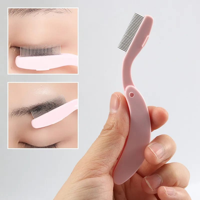 Sisir Bulu Mata Sisir Alis Eyelash Comb lipat multifungsi sisir aplikator mascara bulu mata F510