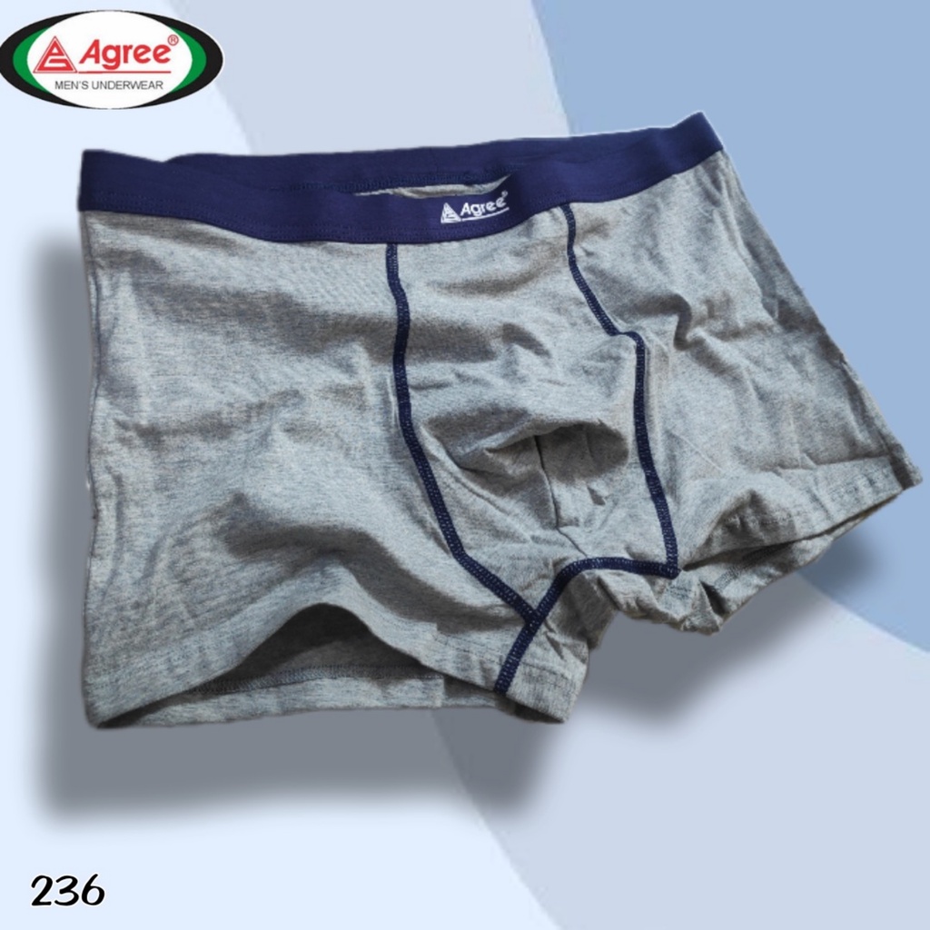 J236T - ( 3PCS ) CELANA DALAM BOXER PRIA AGREE  SIZE M, L, XL