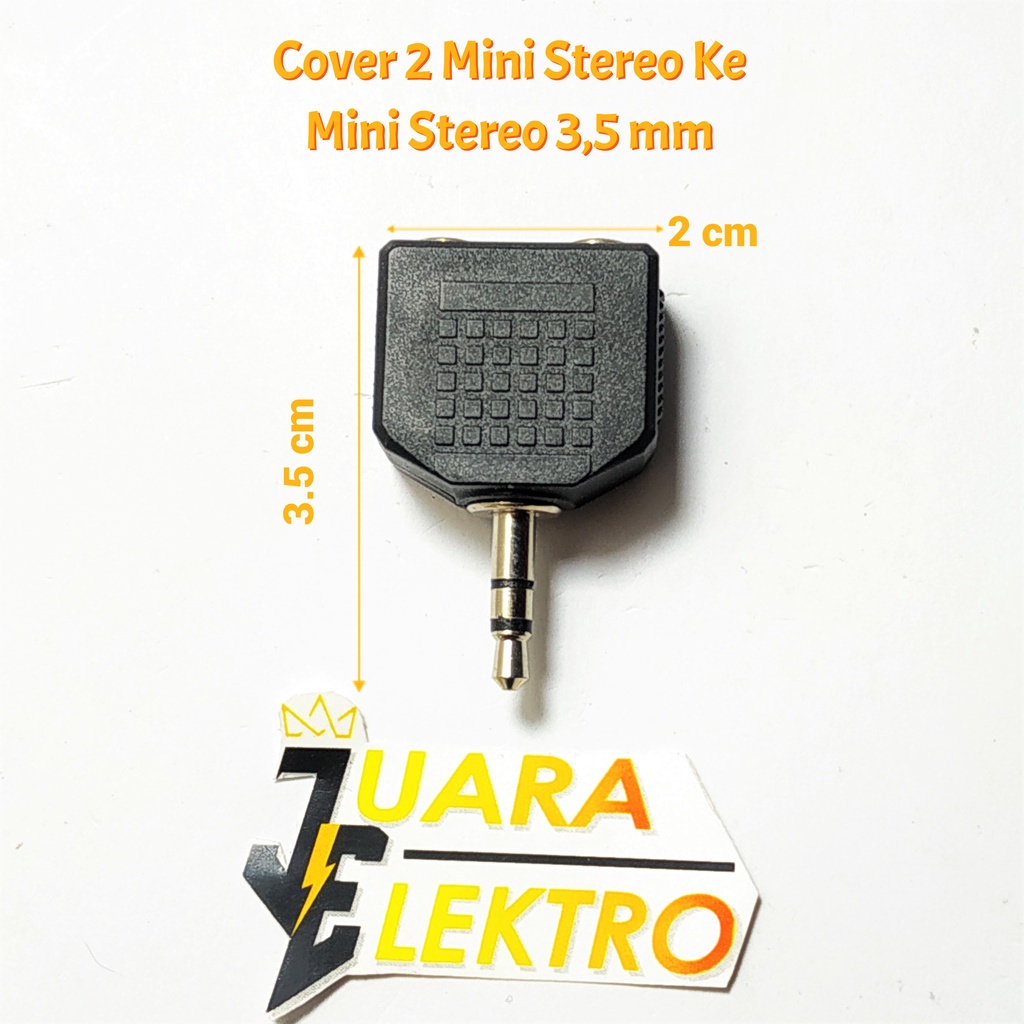 Cover 2 Mini Stereo Ke Mini Stereo 3,5 mm Cabang Jack Mini Stereo To 2 Cover Mini Stereo