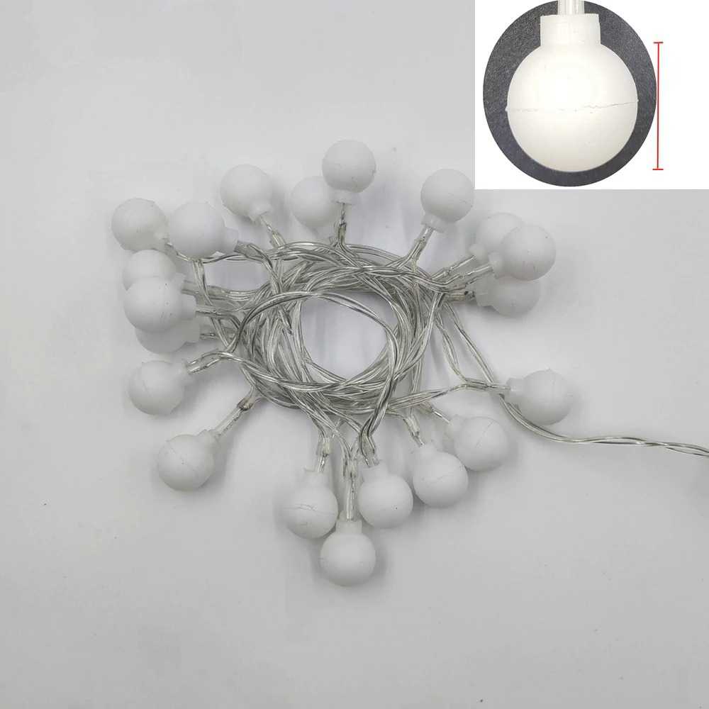 (BISA COD) FTIHSHP LED Lampu Hias String Lights Waterproof 80 LED 220V 10M Model Ball - YJT80L