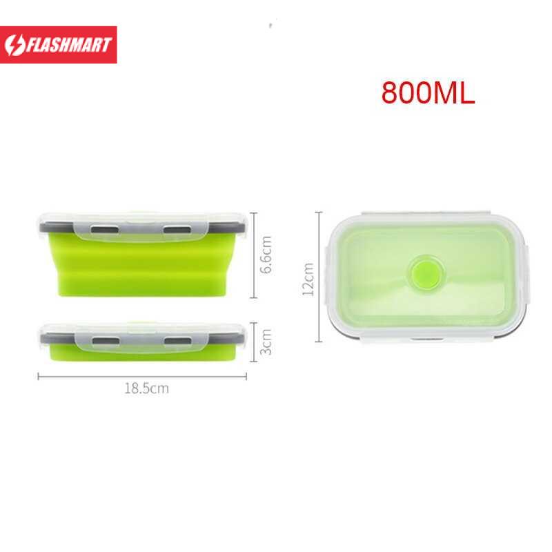 Flashmart Kotak Makan Foldable Healthy Bento Lunch Box Eco Friendly - TN99