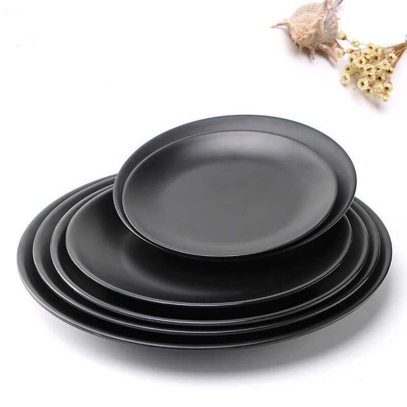 (BISA COD) FTIHSHP Fengci Piring Melamine Dish Plate Japanese Style 10 Inch - W7010