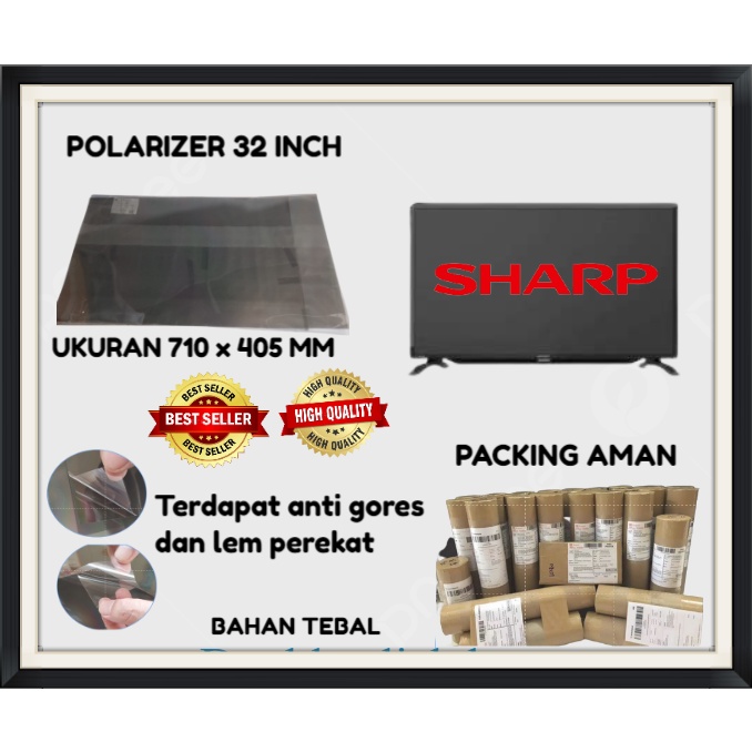 Polaris LCD TV Sharp Aquos 32 Inch Polarizer Polarized termurah aman