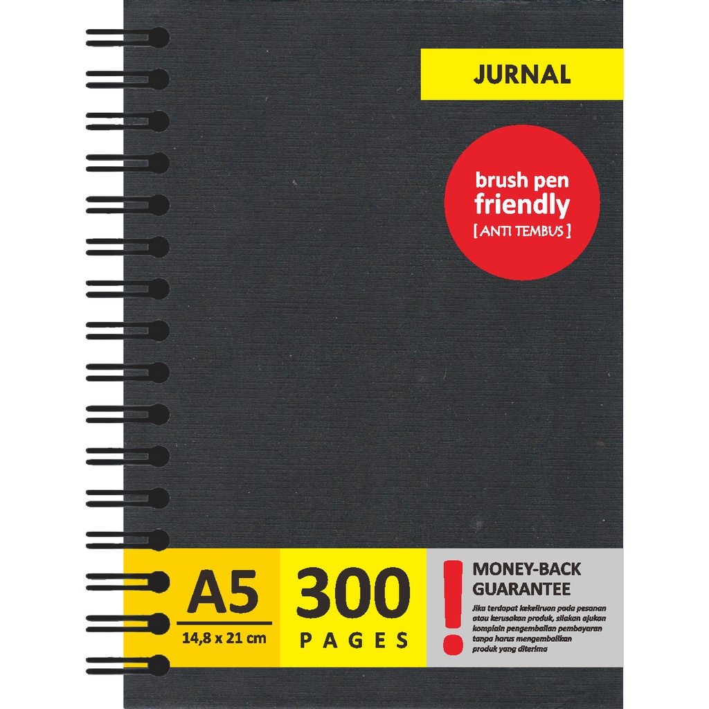 

JURNAL DIARY BLACK Style A5 Softcover MAX Version