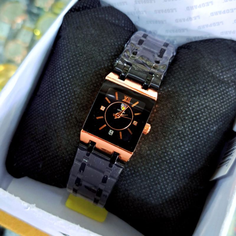 LEOPARD Jam tangan Wanita Original Tahan Air Tanggal Aktif Free Box / Jam Tangan Kasual Wanita Analog Import Full Stainless Steel Anti Air Mewah Elegan Sporty Realpict Dijamin Sesuai Foto