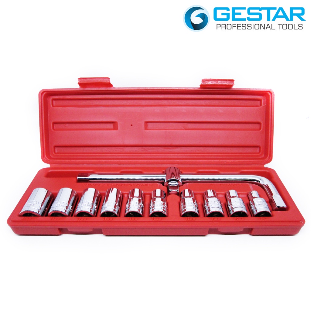 GESTAR/CROSSMAN-Set Kunci Shock 1/2”Drive Socket Set- 12pc (Metric 6pt) 299-068