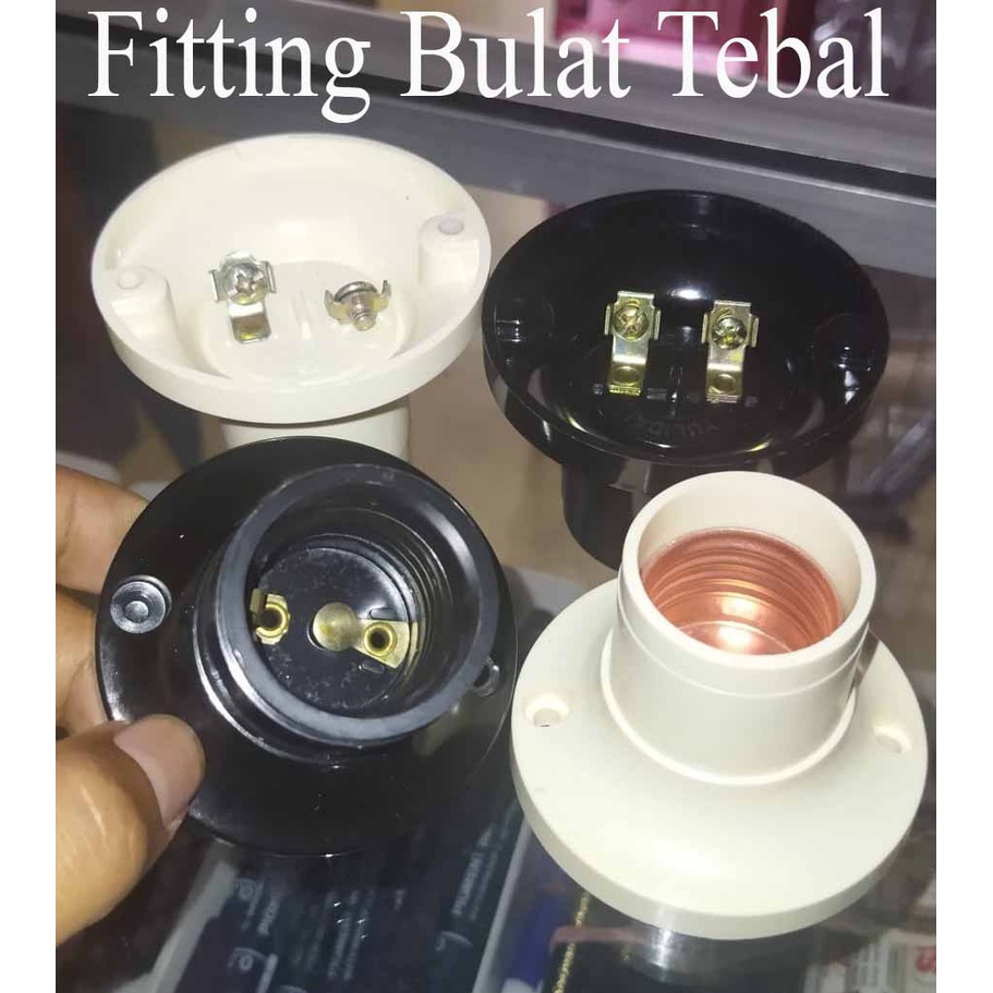 Fiting Lampu Tempel Bulat Murah/ Fiting Lampu Plafon