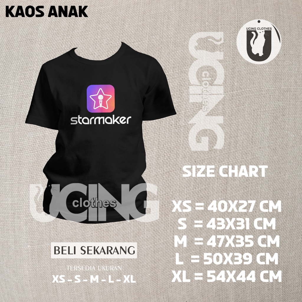 Kaos Anak Starmaker Aplikasi Musik Kaos Distro