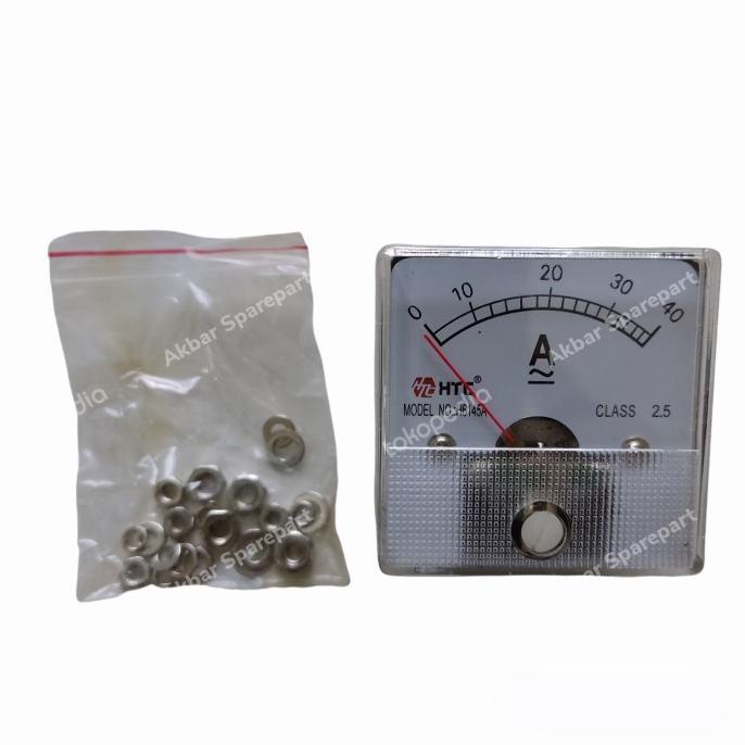 """] Panel Meter Pengukur Ammeter Analog AC DC 40A WattMeter Multitester