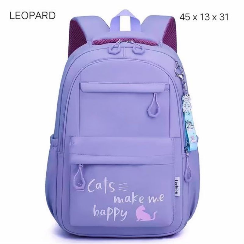 Tas Ransel Anak SEKOLAH SD SMP &quot;Cats Make Me Happy&quot;