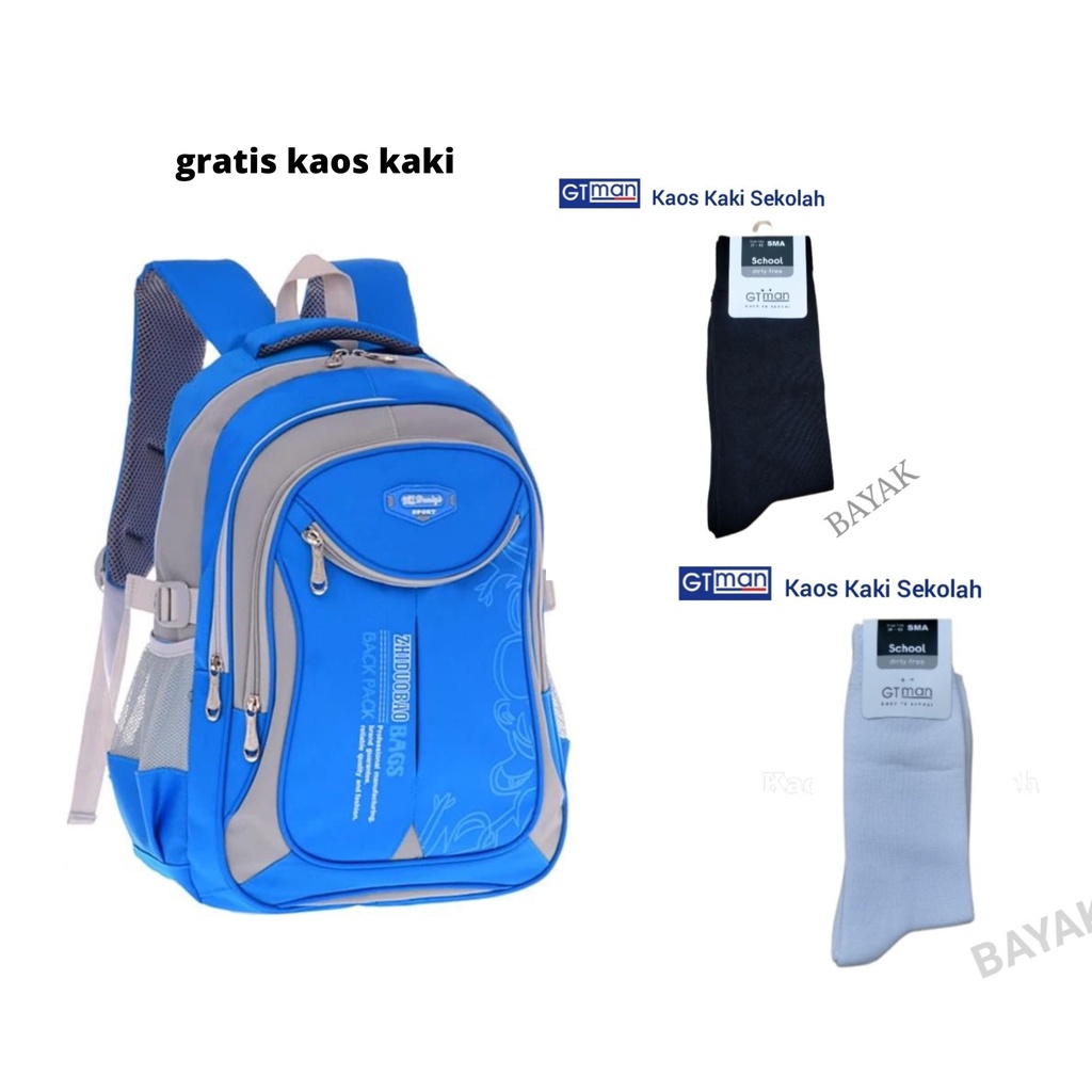 Armelia-Shop ( free kaos kaki ) Tas Sekolah Anak Laki Laki Sd Smp Sma Ransel Kerja ORIGINAL Tas Sekolah Anak Laki BackPack IMPORT