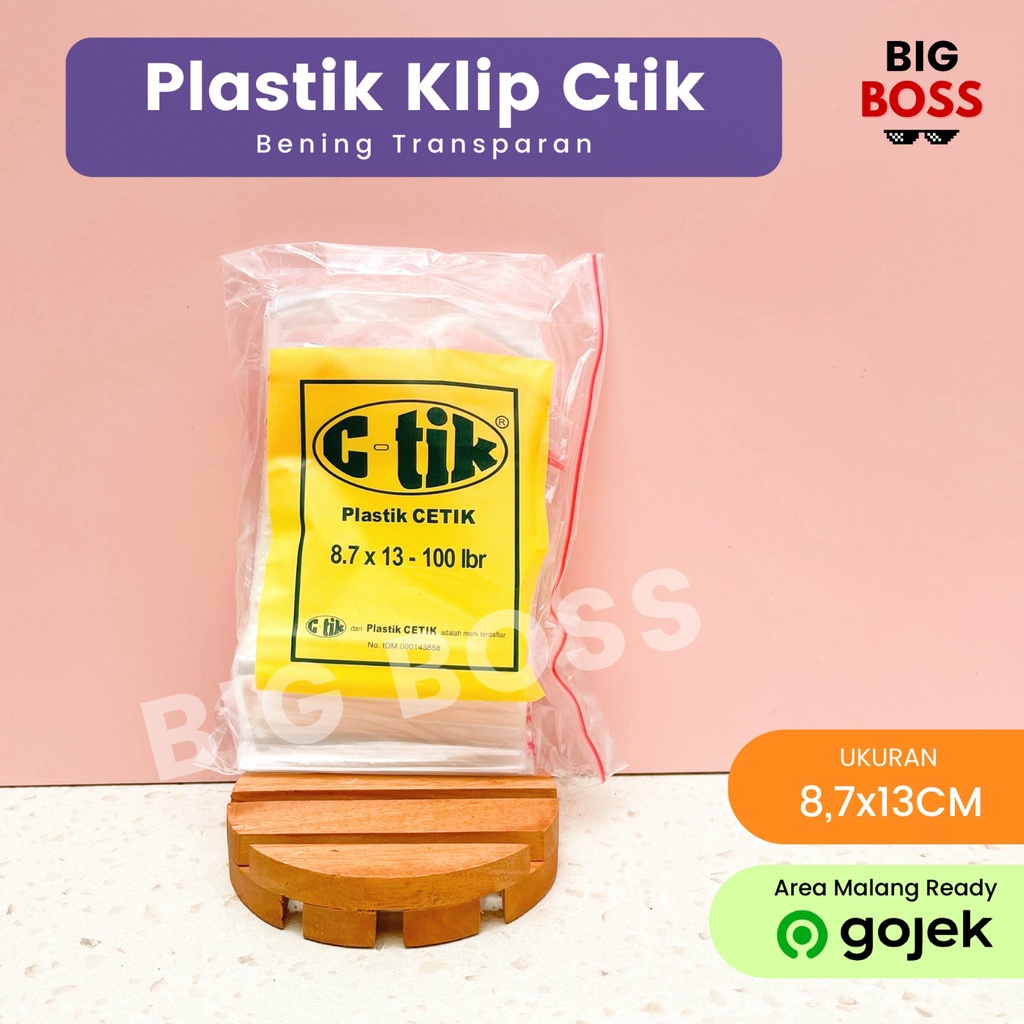 Kantong Plastik Klip Ziplock Bening CTIK