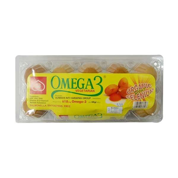 Promo Harga Telur Ayam Omega 3 10 pcs - Shopee