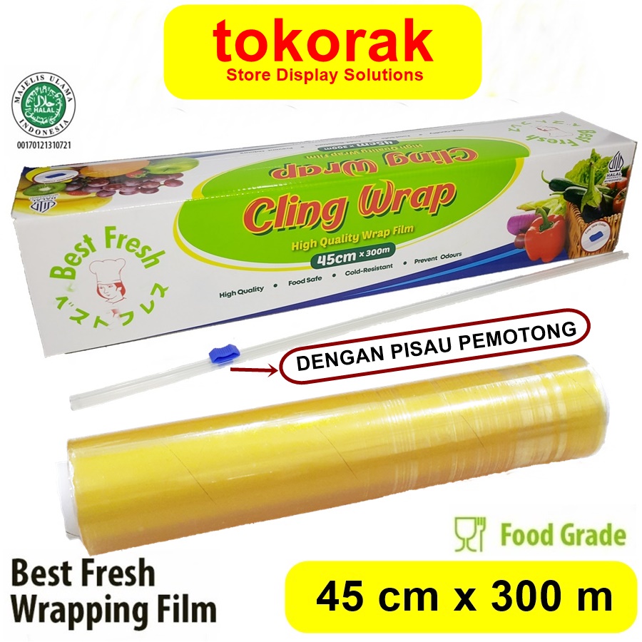 BEST FRESH CLING WRAP 45 CM x 300 M BESTFRESH PLASTIK WRAPPING MAKANAN