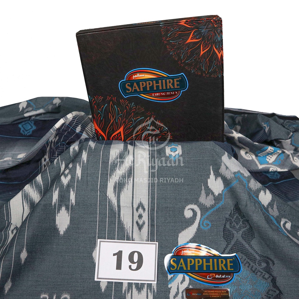 Sarung Sapphire Motif JPMK JPMK2W Jacquard Polos Muda Kembang 2 Warna