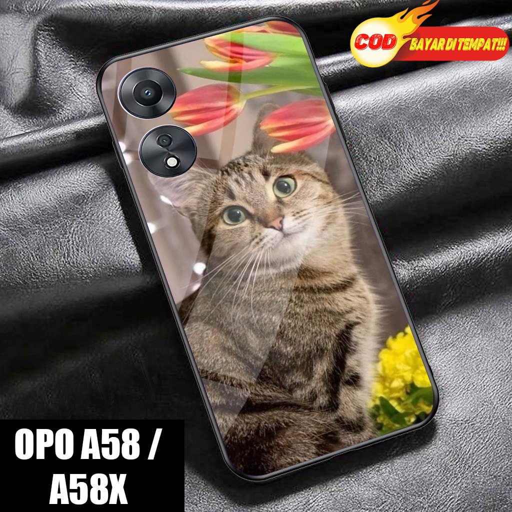 Case Glosy OPPO A58 5G - KCNG -Hardcase Glossy 2D -OPPO A58X- Silikon OPO A78 -Softcase OPO A95- Kes