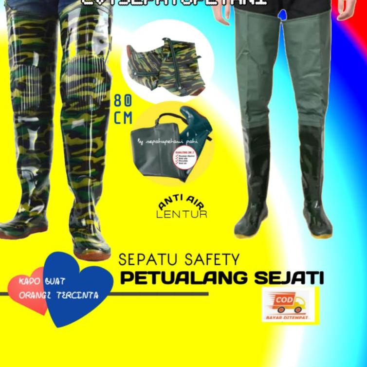CHEKOUT Sepatu Boot Boots But Karet Pria Wanita Dewasa Sawah Petani Nelayan Rawa Ladang Kebun Pasar 