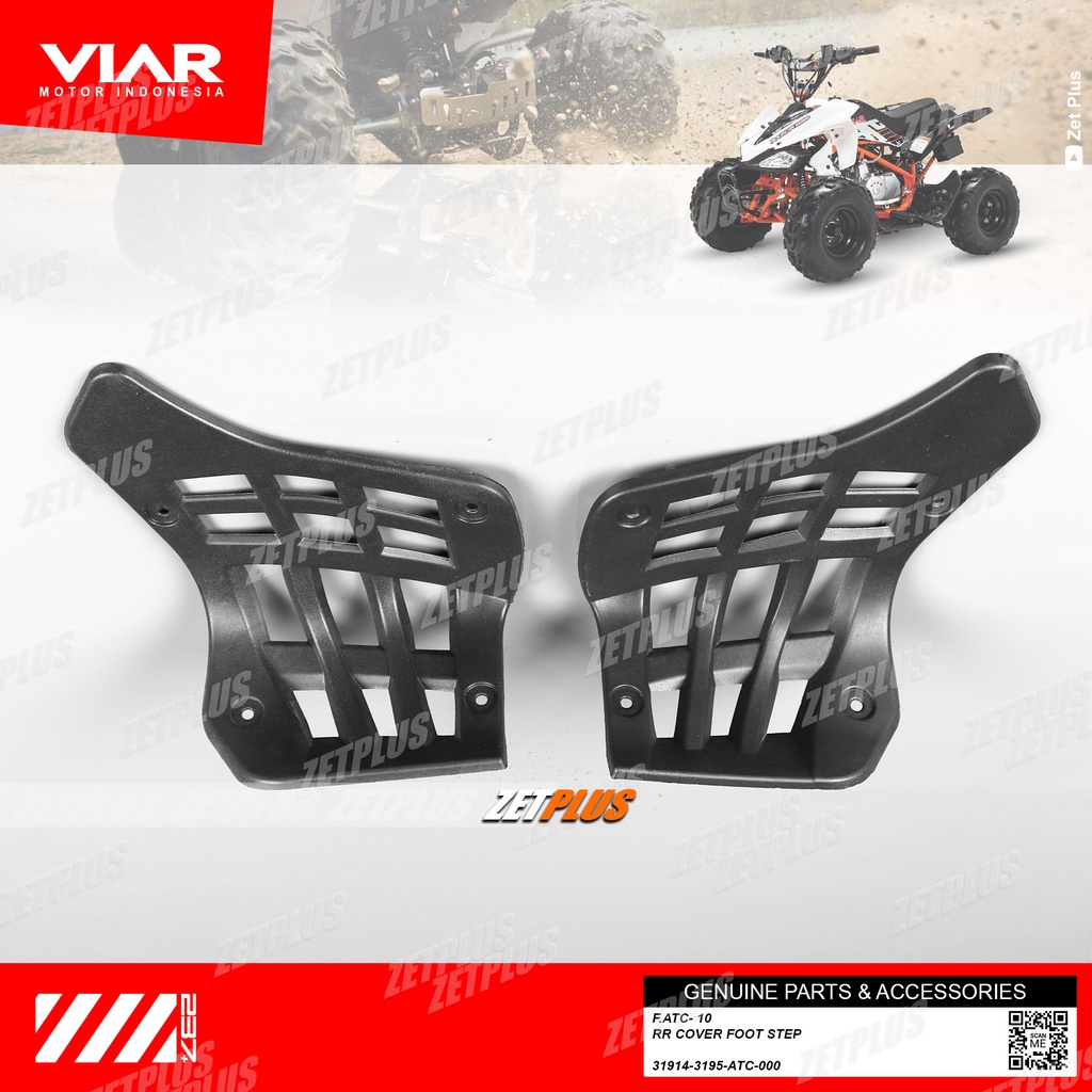 COVER FOOT STEP ATV RAZOR 100SP /viar original/Pijakan kaki quad sport