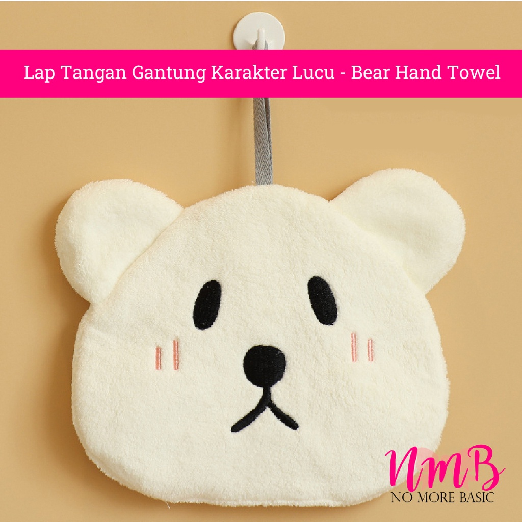 Lap tangan gantung karakter beruang bebek lucu - Bear Hand Towel