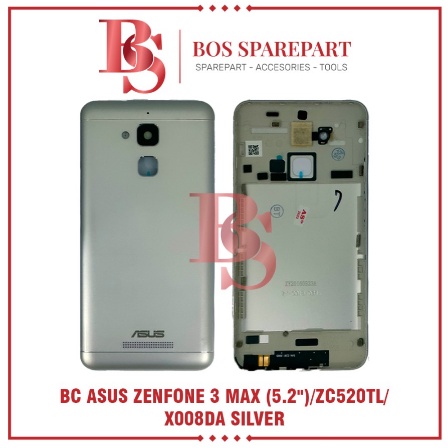 TUTUP BELAKANG ASUS ZENFONE 3 MAX (5.2&quot;) / ZC520TL / X008DA SILVER / B