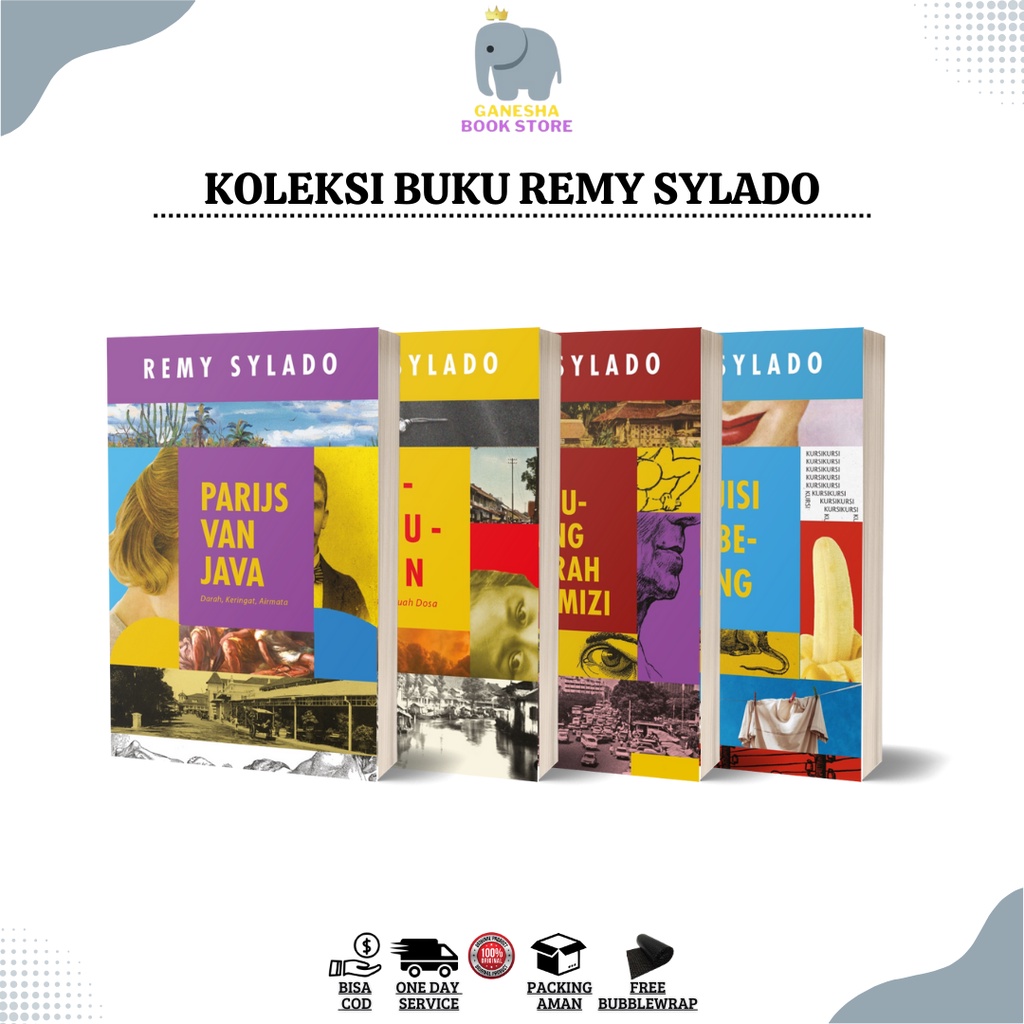 Koleksi Novel Sastra Remy Sylado  Parijs van Java Kerudung Merah Kirmizi Puisi Mbeling Ca Bau Kan (H