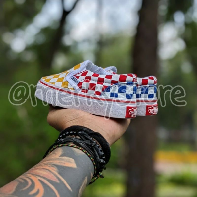 SEPATU ANAK SLIP ON CATUR MULTICOLOR MURAH