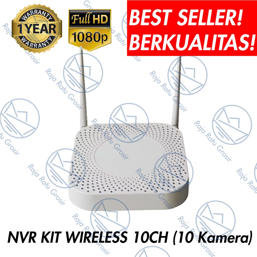 NVR WIRELESS KIT 10CH CHANNEL bukan 8CH SEKARANG