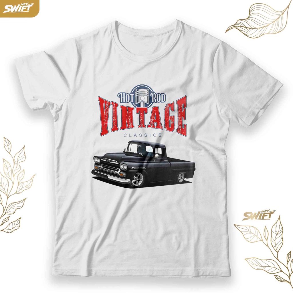 KAOS Vintage Black Apache hot rod american muscle TSHIRT BAJU DISTRO