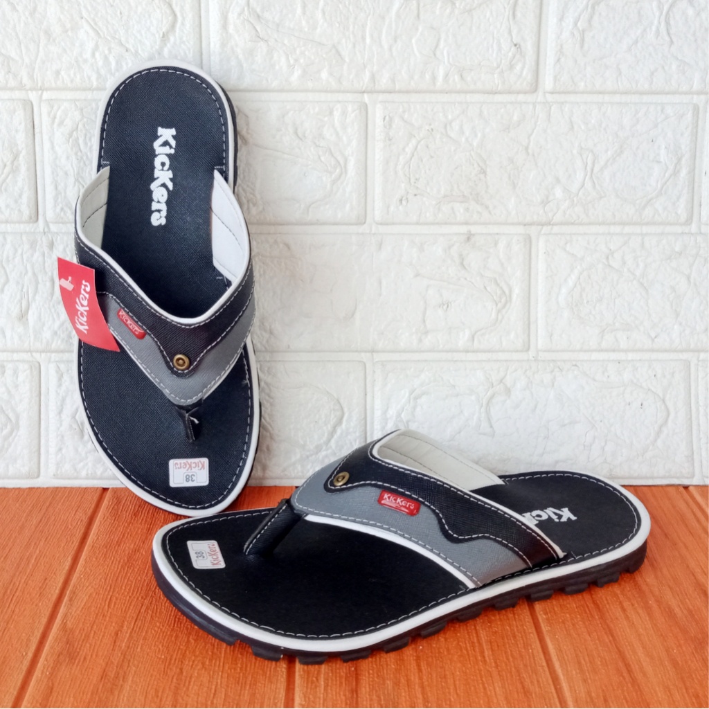 Sandal Pria Dewasa Kickers Jepit Jeans Size 38-43