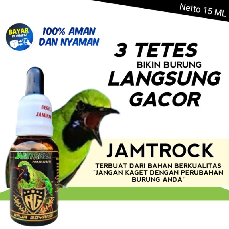 Suplemen Jamtrock Rg Cucak ijo Raja Goyang 100% Original