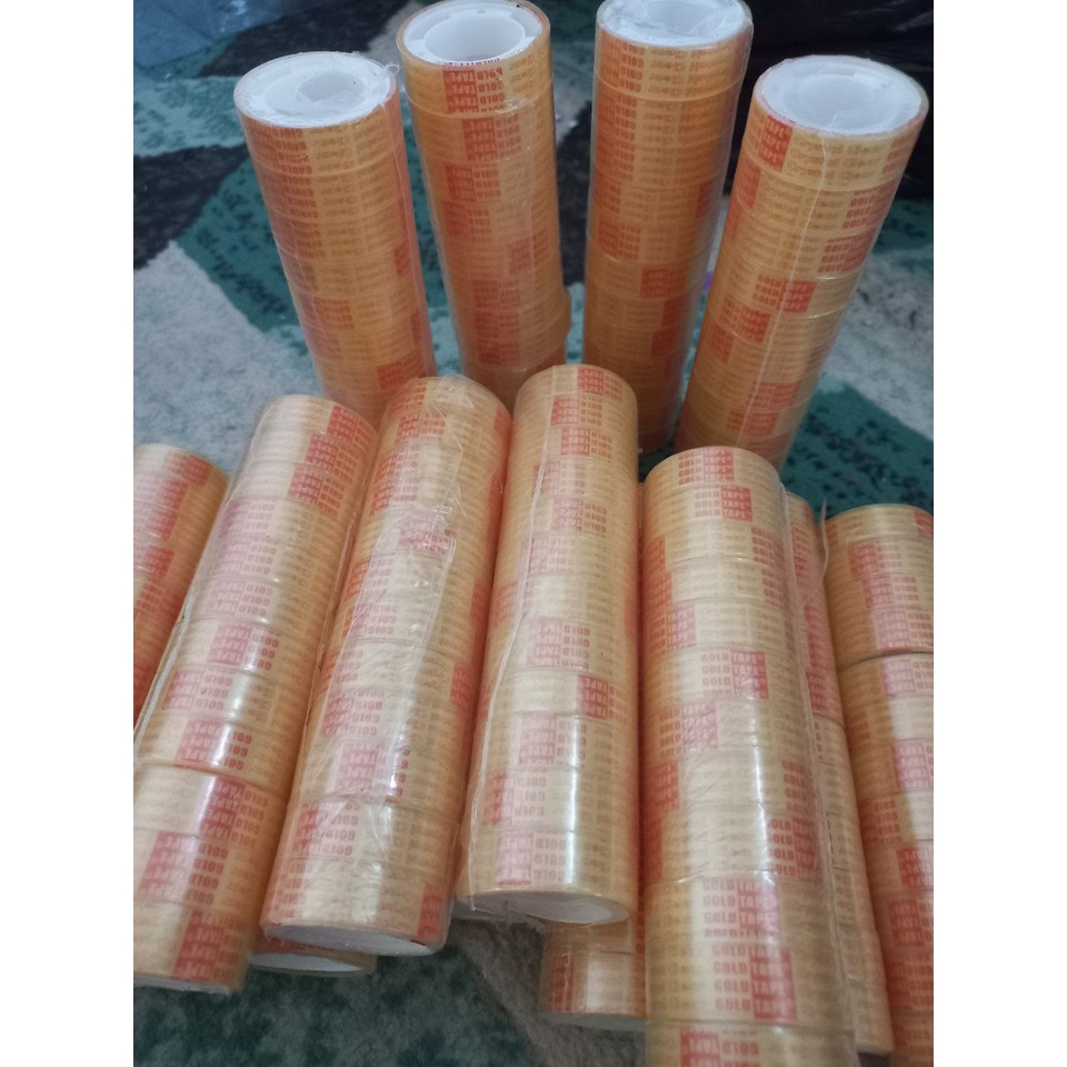

Selotip bening kecil merek GOLDTAPE