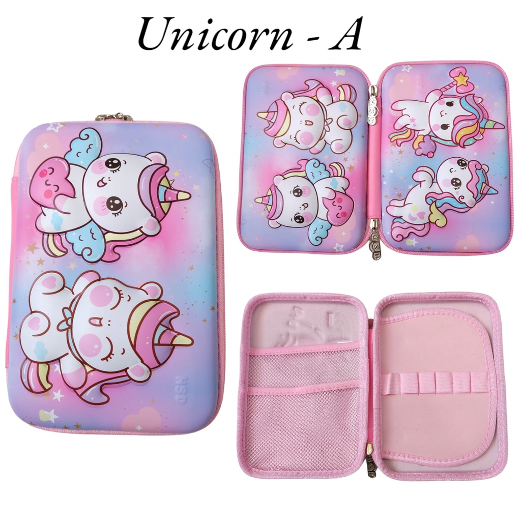 

AS Kotak tempat pensil hardcase Anak-anak Timbul 2D/3D bahan Import