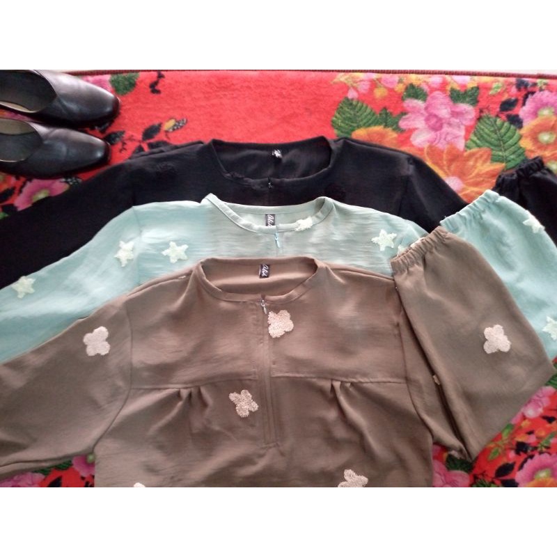 GAMIS CRINKLE VARIASI MOTIF TIMBUL BY ARISSA COLLECTION