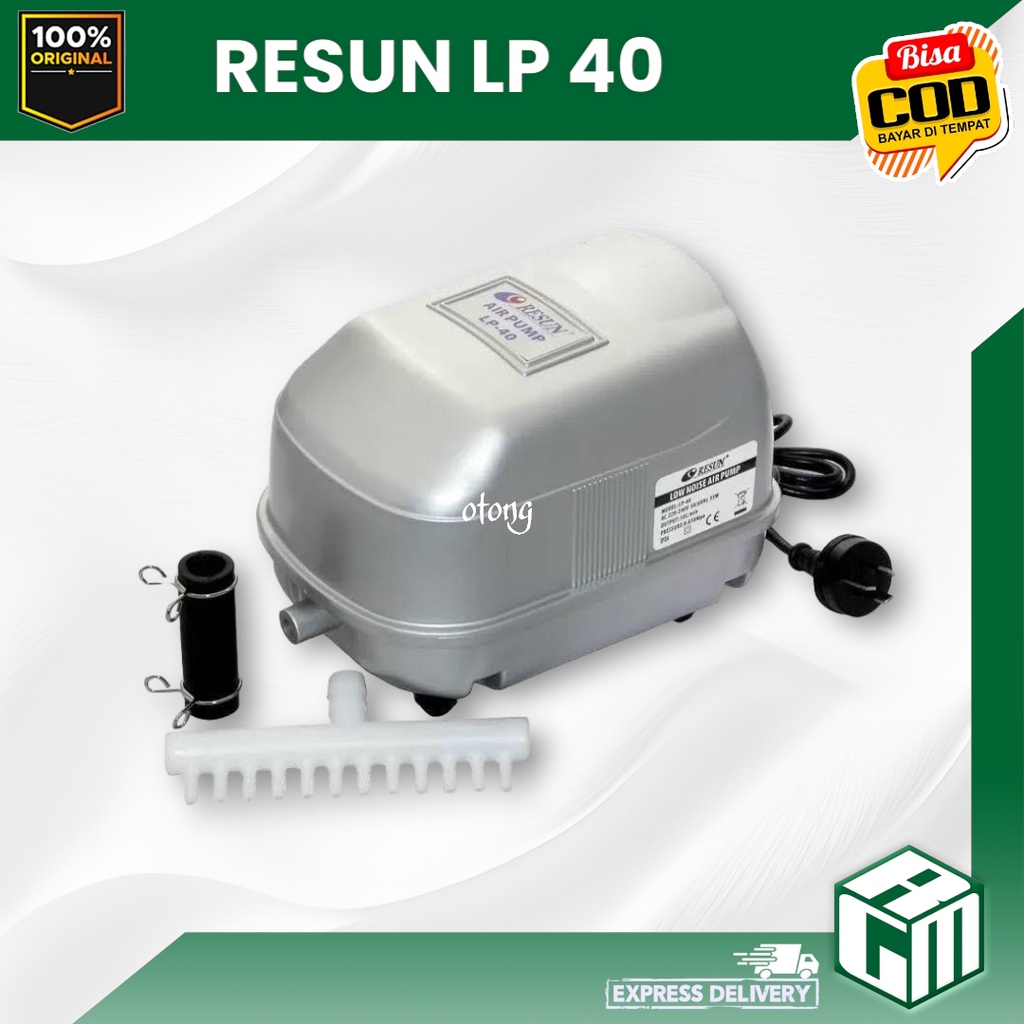 RESUN LP40 LP 40 Air pump aerator mesin pompa udara aquarium kolam