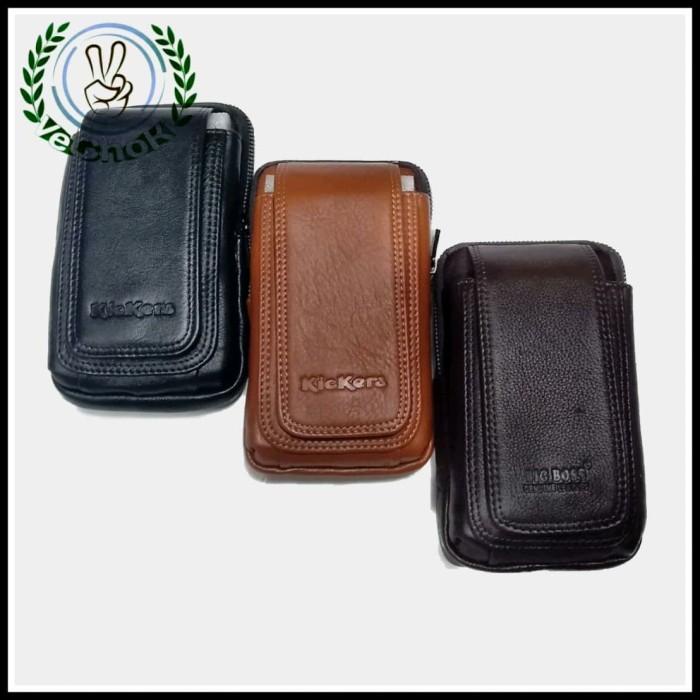 Dompet Tempat Sarung HP Kulit Sapi Asli - Big Boss Kickers IE610