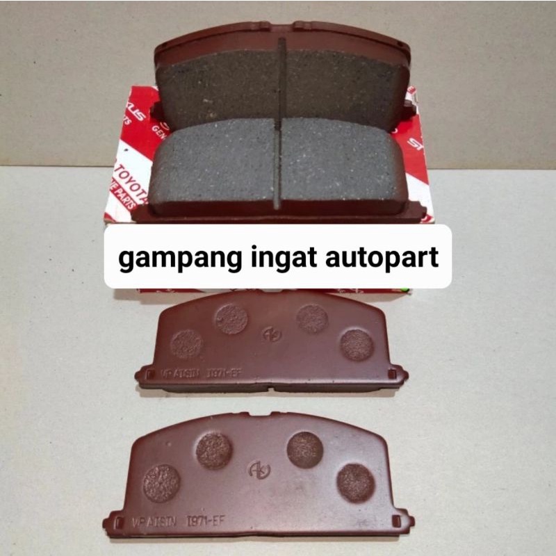 Brake Pad Front Kampas Rem Depan Toyota Soluna Great Twincam 1set Kanan Kiri IMPORT