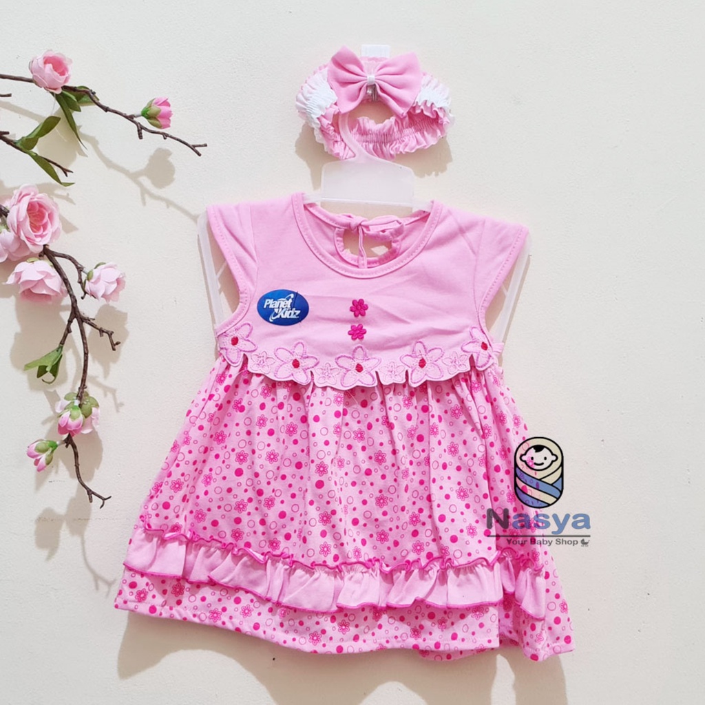 [P-017] Dress Bayi (0-6 bulan) / Setelan Bayi Perempuan Bebek