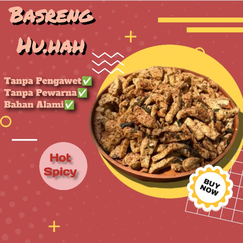 

Basreng viral hu.hah, cemilan pedas renyah, bakso goreng, basreng pedas daun jeruk (1kg)