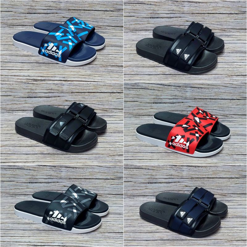 Bisa Cod Terbaru Sandal Pria Adidas Import Sandal Slide Murah