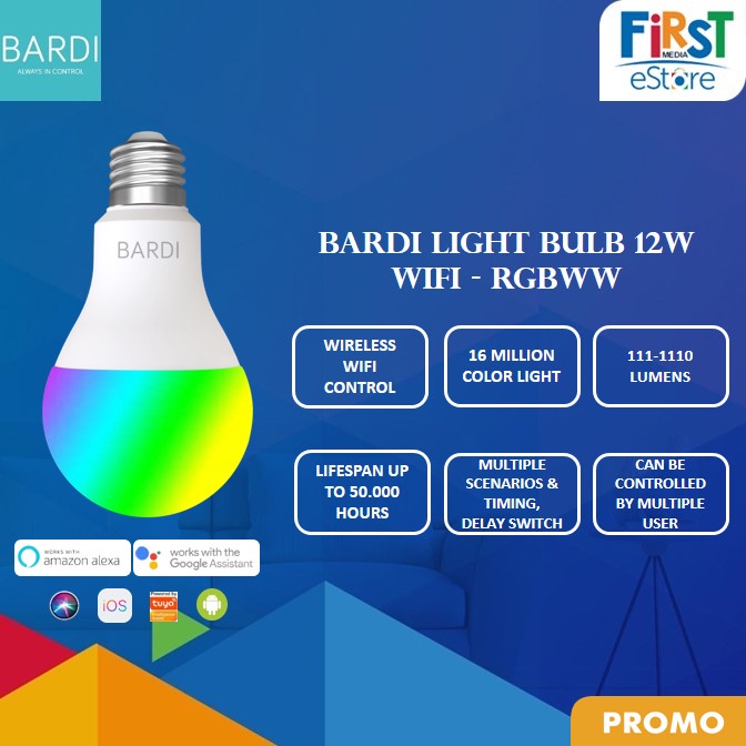 [Smart ] Bardi Smart Bulb Rgbww 12W [Lamp]