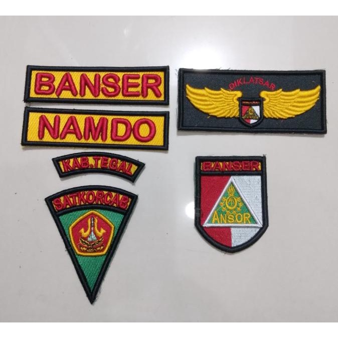 Atribut Banser 3D Timbul