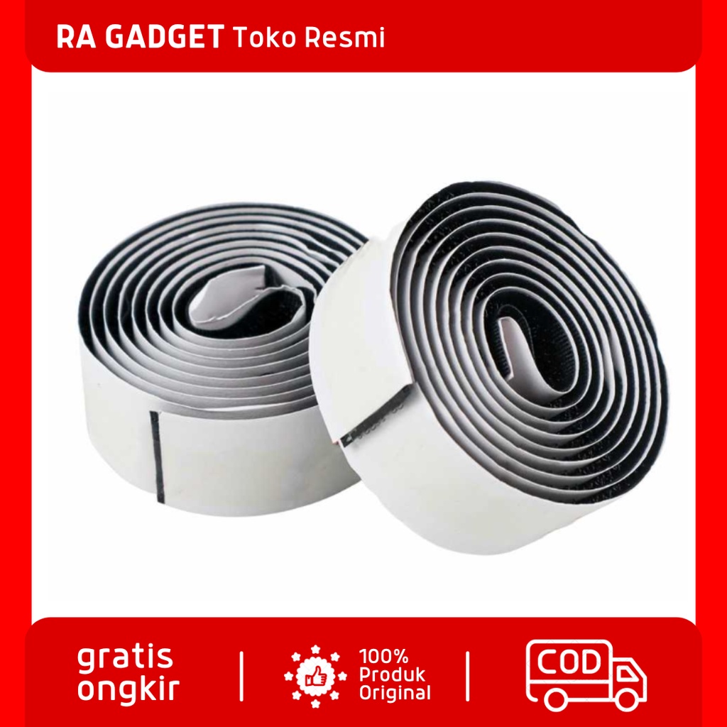 Lakban Velcro Hook and Loop Magic Nylon Sticker 1M / lakban Perekat Ajaib Velkro Velcro Nylon Nilon 