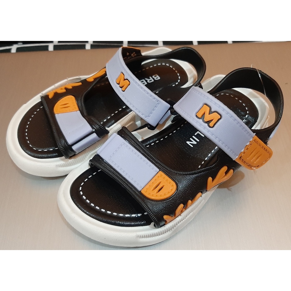 Sandal Gunung Anak Laki Laki Lokal Trendy Bahan Premium Motif Api