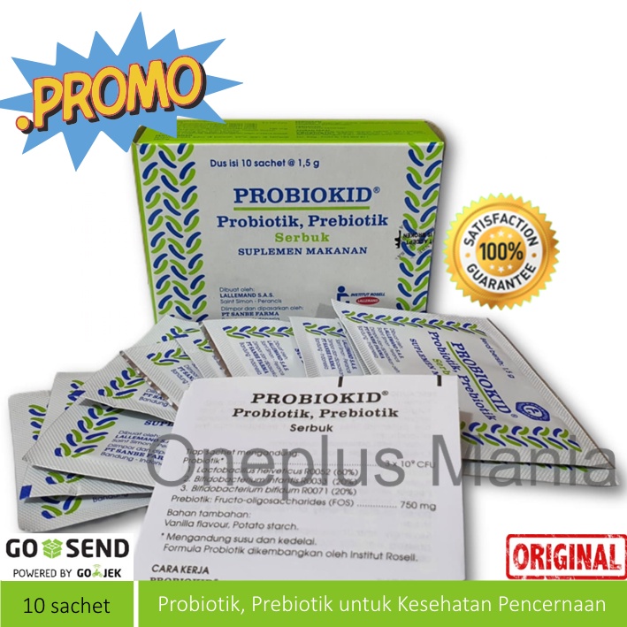 PROBIOKID SACHET SUPLEMEN KESEHATAN PENCERNAAN ANAK ISI 10 SACHET