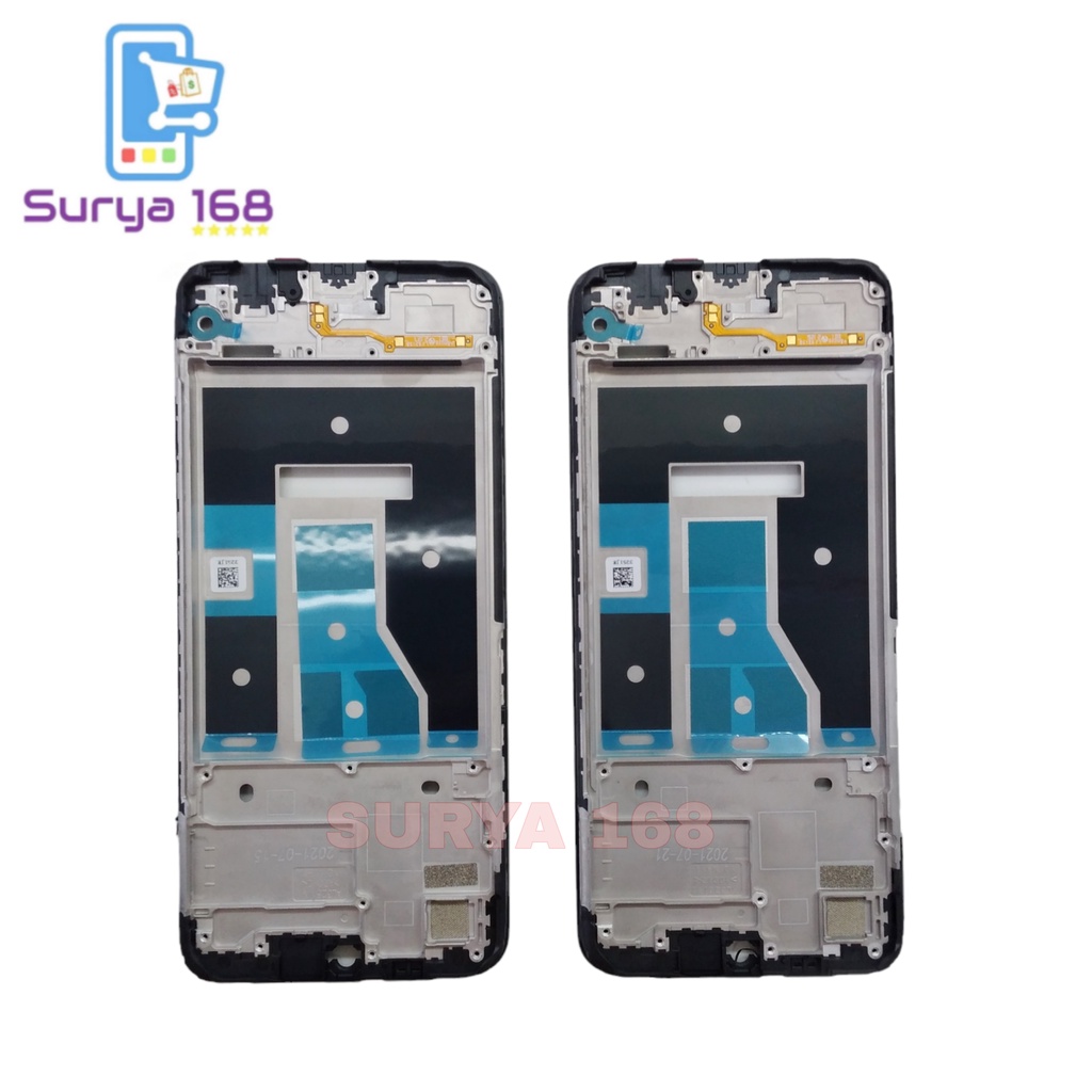 FRAME LCD / TULANGAN LCD / TATAKAN TENGAH LCD / BEZZEL MIDDLE REALME C21 ORI COPOTAN MULUS