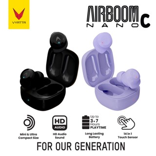 VYATTA AIRBOOM NANO C TWS BLUETOOTH HEADSET EARPHONE SMALL