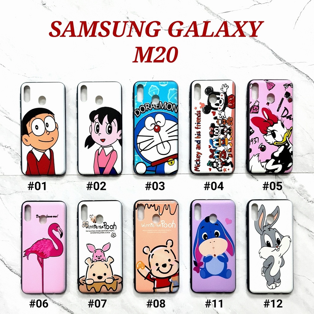 SAMSUNG GALAXY A20 A30 A40 A50 A30S A50S A70 A6 2018 A6 PLUS A7 2018 A750 J2 PRIME G530H J2 CORE J4 PLUS J5 2015 J6 PLUS M10 M20 M30 - DISLINE Soft Hard Case Cartoon texture embos UV