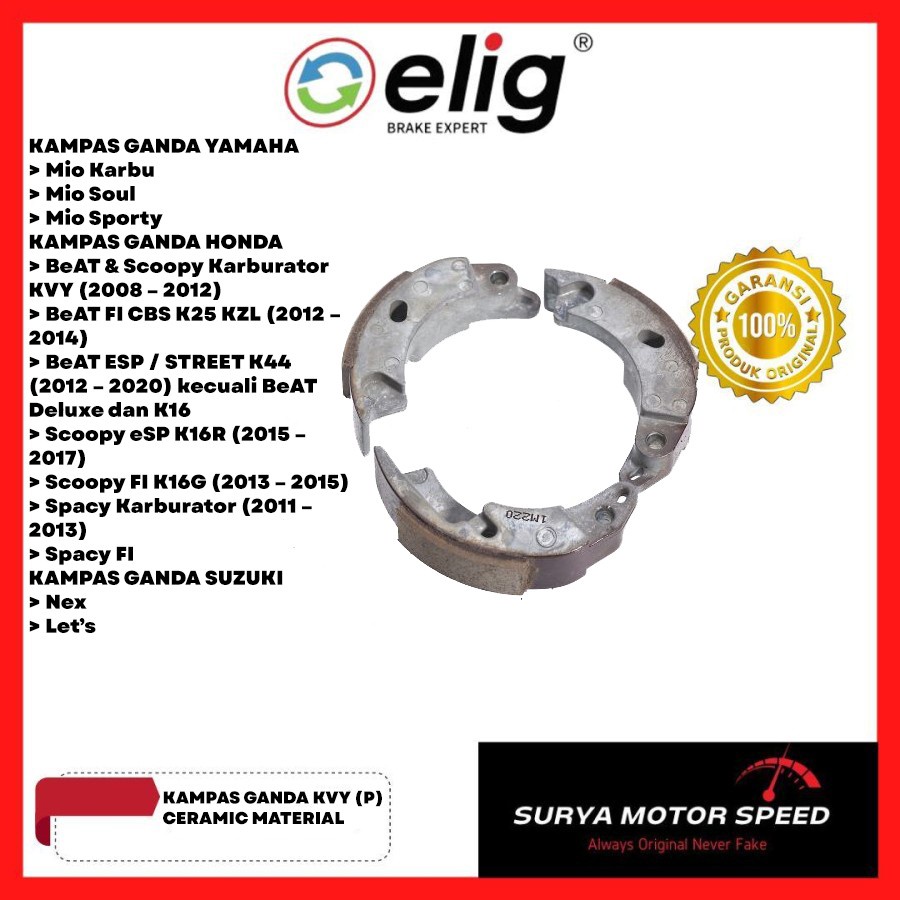 Kampas Kopling Ganda ELIG KVY (P) KVB (P) KVB (L)