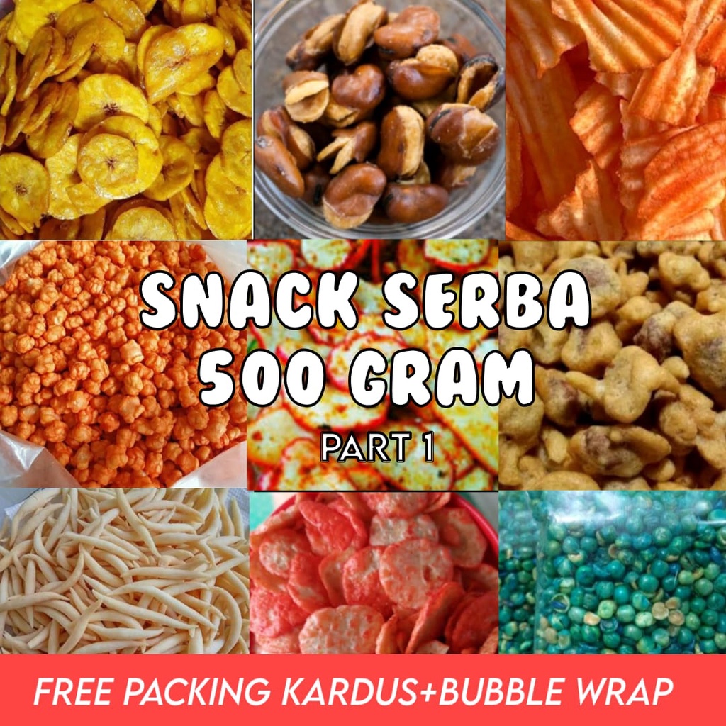 

TERMURAH snack kiloan makanan ringan serba pedas 500 gram jajanan jadul zaman now manis gurih asin