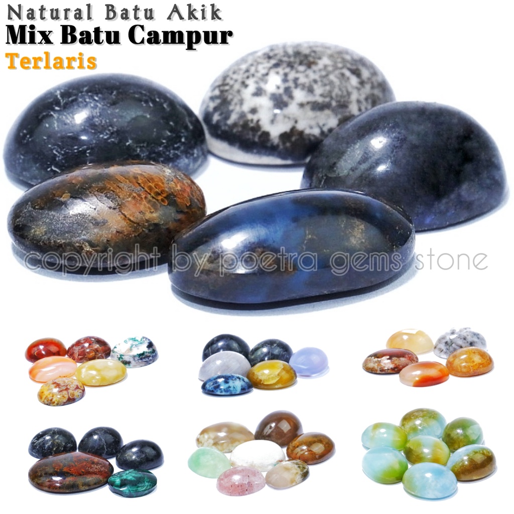 Natural Batu Akik Mix Batu Campur Terlaris Harga Per Paket